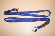 2 (PAIR) AUDI  BLUE LANYARDS KECHAINS PASSHOLDERS ... NEW