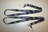 2 (PAIR) HONDA BLACK HIGH QUALITYLANYARDS KEYCHAINS PASSHOLDERS...NEW