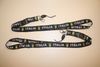 2 (PAIR) ITALIA  BLACK LANYARDS KEYCHAINS PASSHOLDERS ITALY ITALIAN...NEW