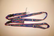 2 (PAIR) ITALIA BLUE FIFA WORLD CUP " CAMPIONI DEL MONDO " 2006 LANYARDS KEYCHAINS PASSHOLDERS ...  NEW