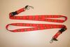 2 (PAIR) MANCHESTER UNITED FC FOOTBALL CLUB RED SOCCER LANYARDS KEYCHAINS PASSHOLDERS ... NEW