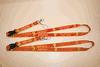 2 (PAIR) MICHAEL SCHUMACHER FERRARI WORLD CHAMPION  / WELTMEISTER LANYARDS KEYCHAINS PASSHOLDERS .. NEW