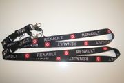 2 (PAIR) RENAULT BLACK CAR LANYARDS KEYCHAINS PASSHOLDERS NECKSTRAPS ... NEW