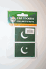 2 PAKISTAN COUNTRY FLAG SET OF CAR BUMPER STICKERS DECAL EMBLEM .. NEW