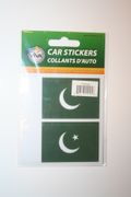 2 PAKISTAN COUNTRY FLAG SET OF CAR BUMPER STICKERS DECAL EMBLEM .. NEW