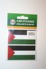 2 PALESTINE COUNTRY FLAG SET OF CAR BUMPER STICKERS DECAL EMBLEM .. NEW
