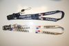 2 PANAMA COUNTRY FLAG GREY HIGH GLOSS LANYARDS KEYCHAINS PASSHOLDERS TICKET HOLDERS ... NEW