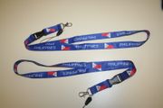 2 PHILIPPINES BLUE COUNTRY FLAG HIGH QUALITY LANYARDS KEYCHAINS PASSHOLDERS ... NEW