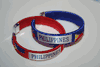 2 PHILIPPINES COUNTRY FLAG FLEXIBLE BRACELETS WRISTBANDS .. NEW