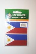 2 PHILIPPINES COUNTRY FLAG SET OF CAR BUMPER STICKERS DECAL EMBLEM ..NEW