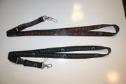 2 PLAYSTATION 3 BLACK LANYARDS KEYCHAINS PASSHOLDER NECKSTRAP ( 1 PLAYSTATION 3 AND 1 PLAYSTATION LOGO ) NEW