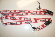 2 POLAND COUNTRY FLAG WHITE AND RED LANYARDS KEYCHAINS PASSHOLDERS ... FIFA WORLD CUP SOCCER EURO CUP FOOTBALL ... NEW