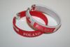 2 POLSKA / POLAND COUNTRY FLAG FLEXIBLE C' BRACELET WRISTBAND ... CHOOSE WHICH ONES YOU WANT ... NEW