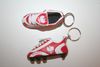 2 POLSKA POLAND COUNTRY FLAG SOCCER FOOTBALL SHOE CLEAT KEYCHAIN .. FIFA WORLD CUP EURO .. NEW