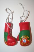 2 PORTUGAL BOXING GLOVE COUNTRY FLAG KEYCHAINS  ... NEW