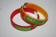 2 PORTUGAL COUNTRY FLAG FLEXIBLE BRACELETS WRISTBANDS .. CHOOSE YOUR COLOR .. FIFA WORLD CUP SOCCER FOOTBALL .. NEW
