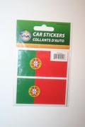2 PORTUGAL COUNTRY FLAG SET OF CAR BUMPER STICKERS DECAL EMBLEMS .. NEW