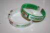2 PRINCE EDWARD ISLAND PEI PROVINCIAL FLAG FLEXIBLE C BRACELETS WRISTBANDS .. CHOOSE YOUR COLOR .. NEW