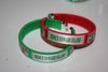 2 PRINCE EDWARD ISLAND PEI PROVINCIAL FLAG FLEXIBLE C BRACELETS WRISTBANDS .. CHOOSE YOUR COLOR .. NEW