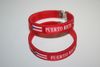 2 PUERTO RICO RED COUNTRY FLAG FLEXIBLE C BRACELETS WRISTBANDS ... NEW