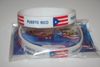 2 PUERTO RICO WHITE COUNTRY FLAG SILICONE BRACELETS WRISTBANDS .. NEW