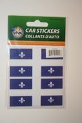 2 QUEBEQ PROVINCIAL FLAG SET OF CAR BUMPER STICKERS DECAL EMBLEM .. NEW