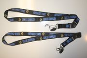 2 REAL MADRID FC FOOTBALL CLUB BLACK LANYARDS KEYCHAINS PASSHOLDERS ... SOCCER ... NEW