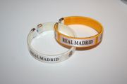 2 REAL MADRID FC FOOTBALL CLUB SOCCER C BRACELETS WRISTBANDS ... CHOOSE YOUR COLOR .. NEW