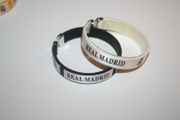 2 REAL MADRID FC FOOTBALL CLUB SOCCER C BRACELETS WRISTBANDS .. CHOOSE YOUR COLOR .. NEW