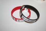 2 REAL MADRID FC FOOTBALL CLUB SOCCER C BRACELETS WRISTBANDS .. CHOOSE YOUR COLOR .. NEW