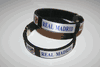 2 REAL MADRID SOCCER FOOTBALL BLACK FLEXIBLE C BRACELETS WRISTBANDS ... NEW