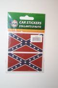 2 REBEL CONFEDERATE DUKES OF HAZZARD FLAG BUMPER STICKERS DECAL EMBLEM ... NEW