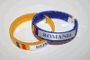 2 ROMANIA COUNTRY FLAG FLEXIBLE C BRACELETS WRISTBANDS ... 2 BLUE OR 2 YELLOW OR ( 1 BLUE & 1 YELLOW ) ... NEW