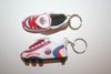 2 RUSSIA COUNTRY FLAG SOCCER FOOTBALL SHOE CLEAT KEYCHAINS .. FIFA WORLD CUP EURO .. NEW