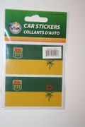 2 SASKATCHEWAN PROVINCIAL SET OF CAR BUMPER STICKERS DECAL EMBLEM .. CANADA .. NEW