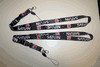 2 SATURN CAR BLACK AUTOMOBILE HIGH QUALITY LANYARDS KEYCHAINS PASSHOLDERS . NEW