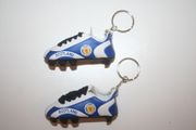 2 SCOTLAND BLUE ST ANDREWS CROSS COUNTRY FLAG SOCCER FOOTBALL SHOE CLEAT KEYCHAINS .. NEW