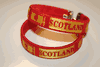 2 SCOTLAND COUNTRY FLAG RED FLEXIBLE METAL NYLON BRACELETS ... FIFA WORLD CUP SOCCER FOOTBALL ... NEW