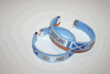2 SCOTLAND LIGHT BLUE COUNTRY FLAG FLEXIBLE C BRACELETS WRISTBANDS .. ST ANDREWS CROSS .. NEW