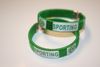 2 SCP SPORTING PORTUGAL GREEN FLEXIBLE METAL NYLON BRACELETS ... NEW