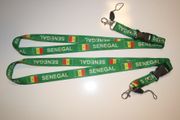 2 SENEGAL GREEN COUNTRY FLAG LANYARDS KEYCHAINS PASSHOLDERS ... NEW