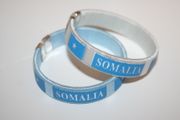 2 SOMALIA COUNTRY FLAG FLEXIBLE C' BRACELETS WRISTBANDS ... CHOOSE YOUR COLOR ... NEW
