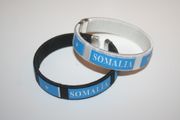 2 SOMALIA COUNTRY FLAG FLEXIBLE C' BRACELETS WRISTBANDS .. CHOOSE YOUR COLOR .. NEW