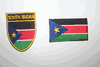 2 SOUTH SUDAN COUNTRY FLAG SMALL PATCHES CRESTS BADGES .. YOU GET 2 DIFFERENT PATCHES .. NEW