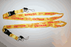 2 SOUTH VIETNAM YELLOW WORD COUNTRY FLAG STYLE LANYARDS KEYCHAINS ... NEW
