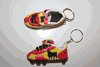 2 SPAIN ESPANA FIFA WORLD CUP SOCCER FOOTBALL SHOE CLEAT KEYCHAINS .. HIGH QUALITY . NEW