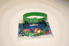 2 ST KITTS AND NEVIS GREEN SILICONE BRACELETS .... NEW