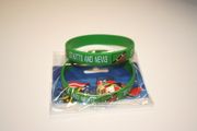 2 ST KITTS AND NEVIS GREEN SILICONE BRACELETS .... NEW