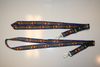 2 SWEDEN BLUE AND YELLOW STRIPPED LANYARDS KEYCHAINS PASSHOLDERS ... NEW