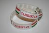 2 TAJIKISTAN WHITE COUNTRY FLAG FLEXIBLE BRACELETS WRISTBANDS .. NEW